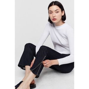 3X1 NYC Crop Midway Gusset Zippered Jeans Alpha 28